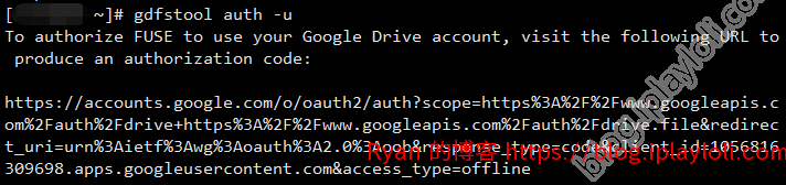 GDriveFS 授权 GDriveFS 授权