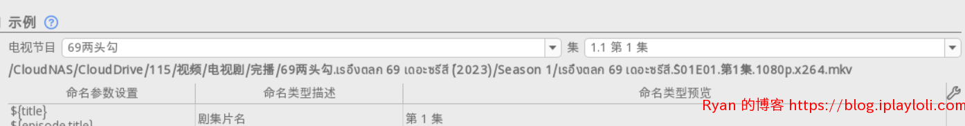 剧集重命名预览|1394x183 剧集重命名预览|1394x183